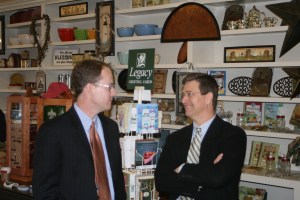 A morning business mixer hosted by Altavista on Track helps to create a supportive environment for entrepreneurs.  Cinammon rolls also might increase happines.