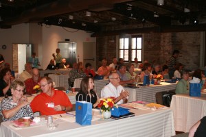 The adaptively reused Candy Factory provided an appopriate setting for discussion on historic preservation and economic restructuring.