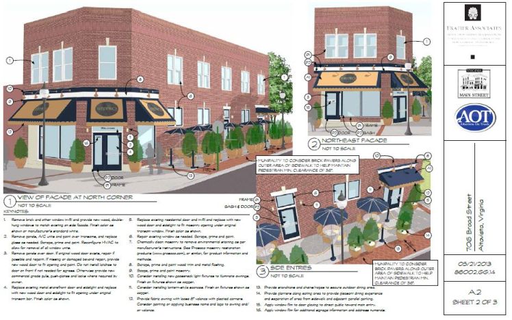 Example of facade design assistance provided by Frazier Associates.