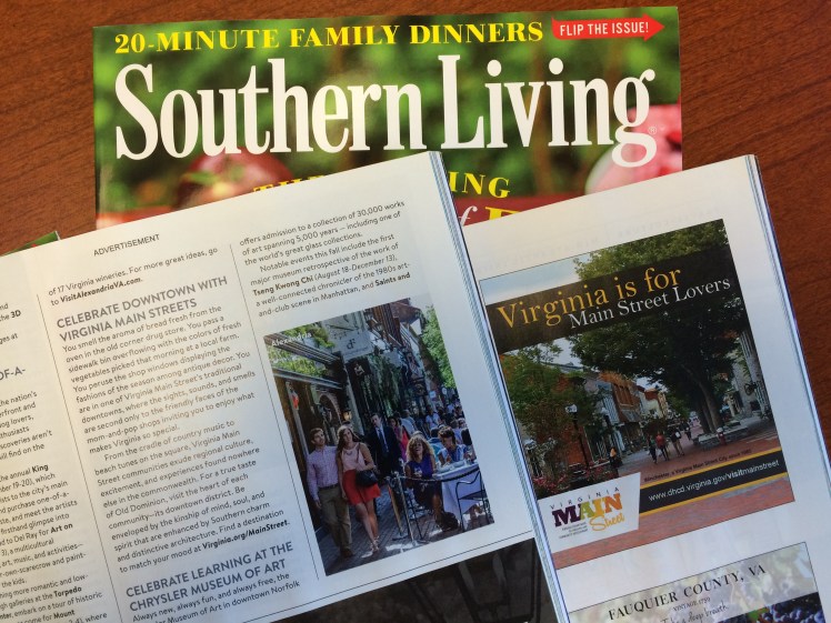 Celebrate Downtown with Virginia Main Streets - September 2015 Issue of Southern Living